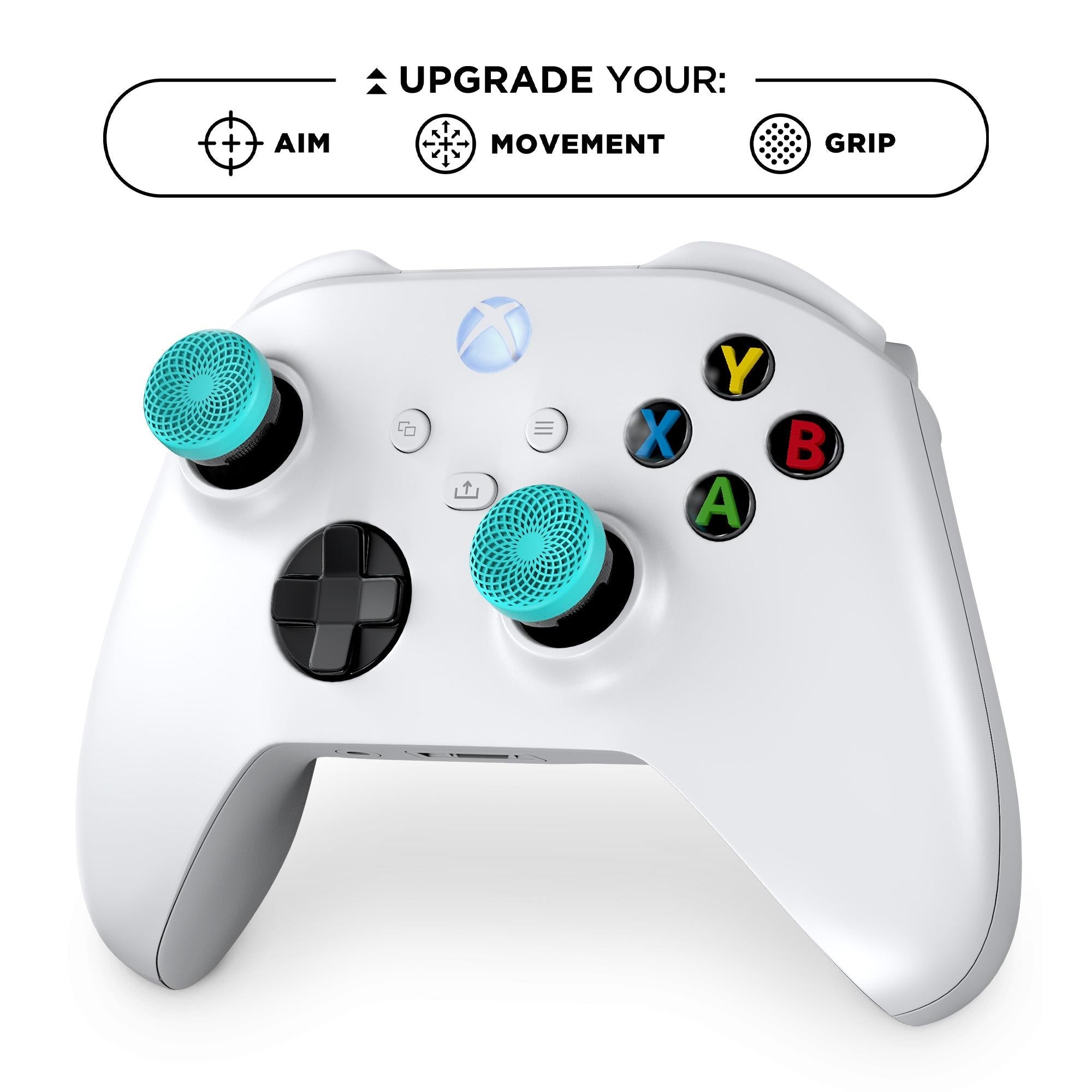 KontrolFreak Action Lotus (Teal Blue/Clear) Kit for Xbox Series X/S